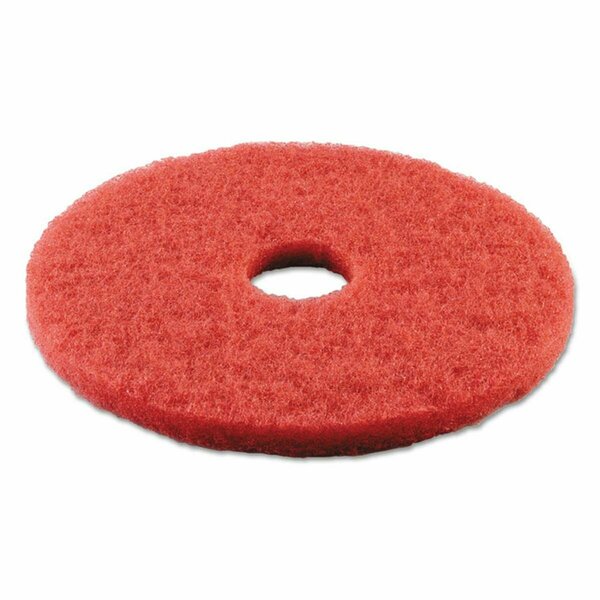 Overtime 15 in. dia Standard Buffing Floor Pads - Red, 5PK OV3742348